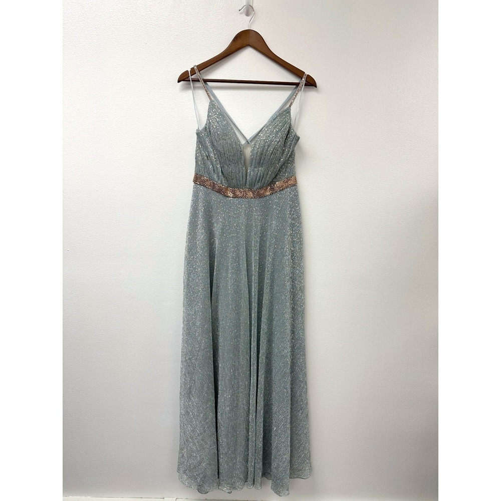 Betsy & Adam Mystical Fairycore Glam Gown Sea Green 10